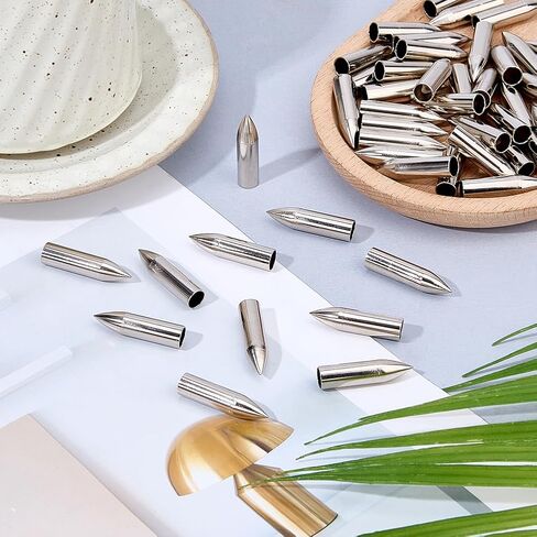SUPERFINDINGS 50Pcs Field Tips Stainless Steel Arrow Tips ID 7mm Arrow Heads Archery Target Practice Tip Glue On Field Points Broadheads for Arrows Archery Accessories in Saudi Arabia