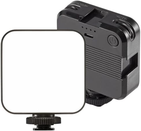Bi-Color LED Video Light on Camera,Mini Rechargeable 2000 mAh LED Camera Lights,CRI95+ Dimmable 2500-6000K Ultra Bright Photo and Video Lighting,LED Fill Lamp(Light + Clip) in Saudi Arabia