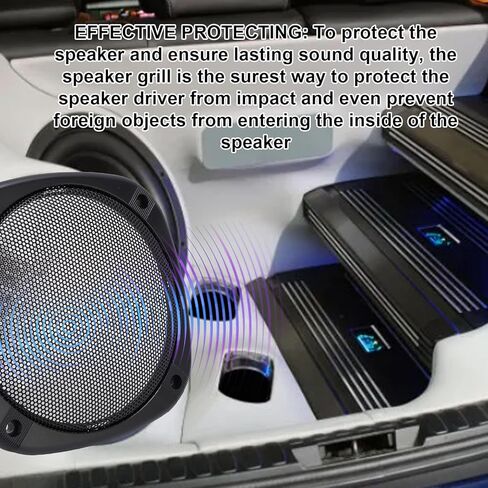 2PCS 137mm Ceiling Speaker Grilles, Metal Mesh Covers with 8 Screws, Universal Fit for 5.25in Car Home Marine Speakers (114mm Inner Dia) in Saudi Arabia