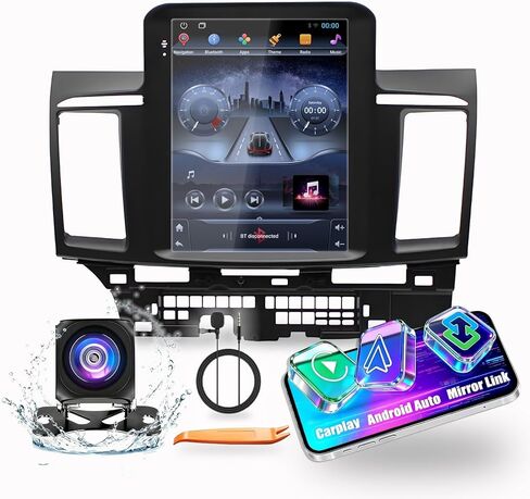 Kunfine Tesla Style Car CarPlay Android Auto Navigation Stereo GPS Radio Camera 9.7 "IPS Touchscreen Headunit Tablet Media Player for Mitsubishi Lancer 2006-2018، إذا كان ذلك ممكنًا، ثماني النواة 6G+128G in Kuwait