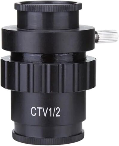 Microscope Accessories Kit SZM CTV 1/2 1/3 Adapter 0.3X 0.5X C Mount Lens Adapter for Trinocular Stereo Microscope Camera Microscope Slides (Color : CTV 1-2) in Saudi Arabia