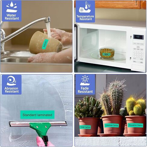 GREENCYCLE متوافق مع 3/4 بوصة (18 مم) × 8 متر TZ741 TZe741 TZ-741 TZe-741 شريط AZE مصفح لمكعب Ptouch PT-D400 PT-D600 PT-D400AD PT2730VP صانع الملصقات (أسود على أخضر، 10 عبوات) in Kuwait