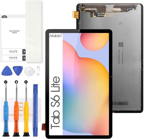 Screen for Samsung Galaxy Tab S6 Lite 2020 Screen Replacement for Samsung Tab P610 LCD Screen SM-P610N,SM-P615,SM-P610 Touch Display Digitizer Assembly Repair Parts (Black No Frame) in Kuwait