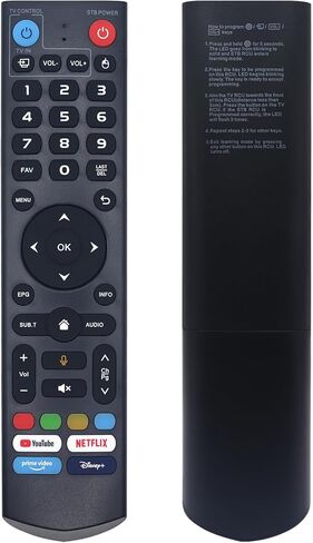 بديل V3 Pro الجديد لجهاز التحكم عن بعد الصوتي vSeeBox المتوافق مع موديلات vSeeBox V1، V2، V3، V5 Pro، V3 Plus، V1 Max، Elite، Max in Kuwait