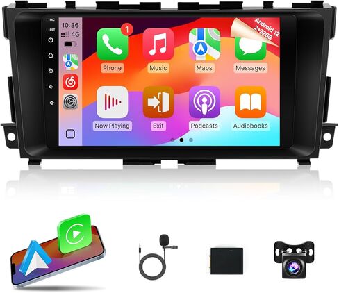 Naifay 8Core Android 12 Car Radio Upgrade for Nissan Altima 2013-2018, 9 Inch Touch Screen for Altima Stereo with Carpaly/Android Auto/GPS/Bluetooth/WiFi/SWC(Not Fit Big Screen&Premium Audio System) in Kuwait