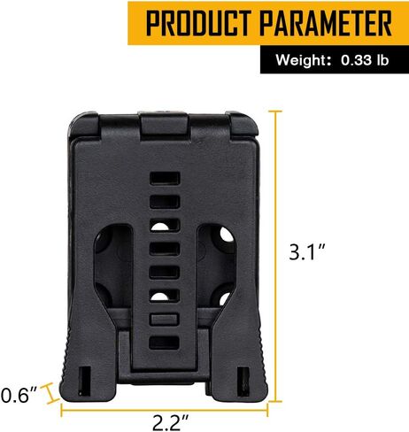 IDOGEAR Mag Pouch Belt Clip Attachment for Rubber/Plastic 5.56 Rifle Magazine Pouch Tactical Belt Accessories Gun Holster with Screws Sets in Saudi Arabia