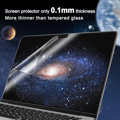 Screen Protector for MacBook Air 13.6" 2026 with M5 Chip A3449 5H PET HD High Definition Anti Scratch Dustproof Protection Accessories (2 Pack) in Saudi Arabia