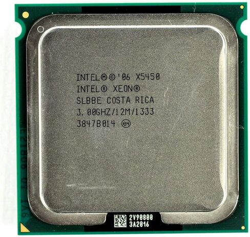 معالج Intel Xeon X5450 رباعي النواة 3.00 جيجا هرتز 12 ميجابايت 1333 ميجا هرتز LGA 771 SLBBE معالج وحدة المعالجة المركزية (متجدد) in Saudi Arabia