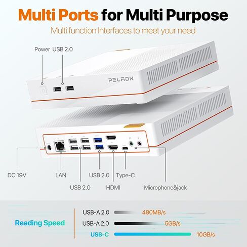 PELADN HI-3 كمبيوتر صغير كور i5-11300H 16 جيجا رام / 512 جيجا اس اس دي، HDMI، مايكرو تاور كمبيوتر مكتبي صغير in Kuwait