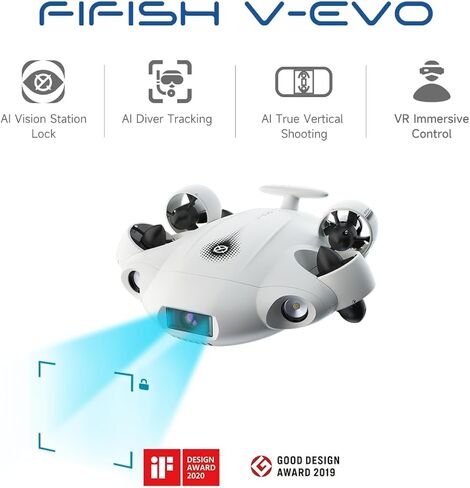 QYSEA FIFISH V-EVO OmniView 4K 60FPS Underwater Drone ROV Standard Package in Saudi Arabia