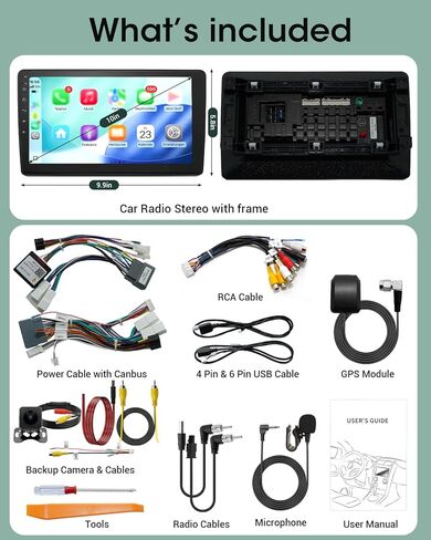 Car Radio Stereo for Jeep Wrangler JK 2007-2018 Grand Cherokee Patriot Compass Dodge Ram, Touch Screen Car Stereo with Bluetooth, Carplay, Android Auto, Backup Camera, Head Unit for Jeep JK in Saudi Arabia