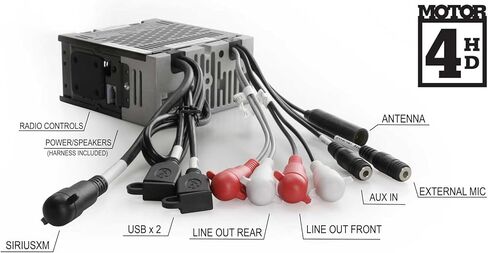 RetroRadio Compatible with 1968 Ford Mustang with Padded Console Features Include Bluetooth, HD, SiriusXM Ready, AM/FM LB-M4-126-08-77F2 in Saudi Arabia
