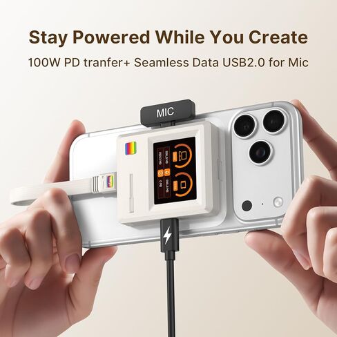 Retro 2230 M.2 NVMe PCIe Magnetic SSD Enclosure: 2" LCD, 8s PLP, 10Gbps USB 3.2 Type-C, Write Protect, 100W PD & USB 2.0. Supports 4K ProRes for iPhone 17/16/15 Pro. Includes 80Gbps Cable in Saudi Arabia