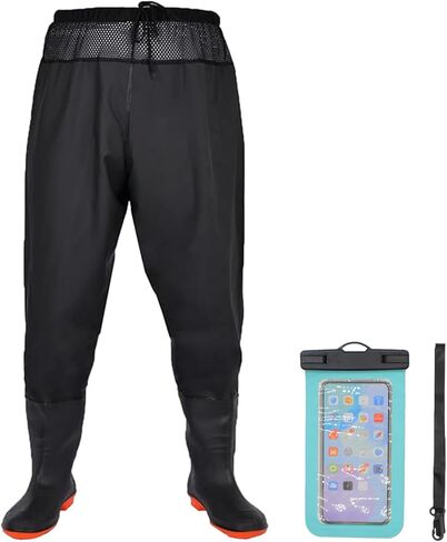 Fishing Waist Waders for Men Women，Fishing Waders with Boots, Nylon/PVC Waist Wader Pants, Waterproof Wader in Saudi Arabia