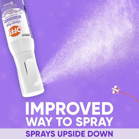 Off! Clean Feel Insect Repellent Misting Spray, Fragrance-Free Picaridin Bug Spray for Lasting DEET-Free Protection from Mosquitoes and Ticks, 6 oz, (Pack of 2) in Saudi Arabia