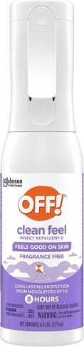 Off! Clean Feel Insect Repellent Misting Spray, Fragrance-Free Picaridin Bug Spray for Lasting DEET-Free Protection from Mosquitoes and Ticks, 6 oz, (Pack of 2) in Saudi Arabia