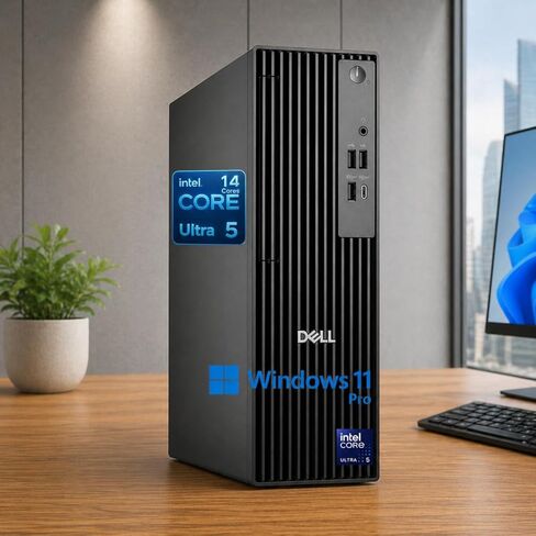 Dell Pro Slim QCS1250 SFF Desktop, New OptiPlex Intel Ultra 5-235 (Beats i7-14700), 16GB DDR5 RAM, 1TB PCIe SSD, Wi-Fi 6, USB-C, HDMI+DP Dual Monitor Support, KB & Mouse, Windows 11 Pro in Saudi Arabia