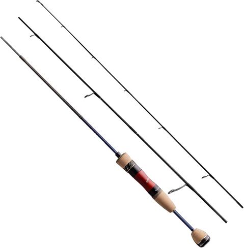 PURELURE Creek Dance Travel Ultralight Fishing Rod 2/3/4 Piece - Portable BFS Rod Casting Spinning Solid Tip, TORAY Carbon Fiber Blank, Fuji Alconite Guides, Red Willow Wood Reel Seat AAA Cork Handle in Saudi Arabia