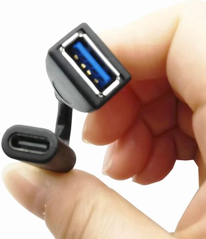 USB C Female to USB Female Adapter 5Gbps Data Syncing Wire Type C Cable for Laptop PC Electronics Accessory in Saudi Arabia