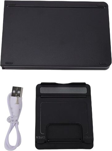 Tangxi Foldable Bluetooth Keyboard, Folding Wireless Portable Keyboard with Magnetic Lock, Foldable Phone Stand, GFSK Modulation Method, Travel Keyboards for Tablet Phone PC in Saudi Arabia