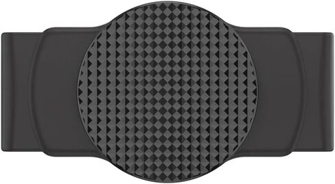 مقبض هاتف PopSockets منزلق للهواتف والحافظات، مقبض هاتف منزلق مع مسند ممتد - نسيج أسود مخرش in Saudi Arabia