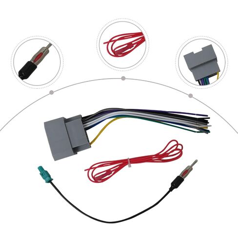 New Car Stereo Radio Wiring Harness & Antenna Adapter 70-6522 Fit for 2009-2015 Dodge Ram in Saudi Arabia