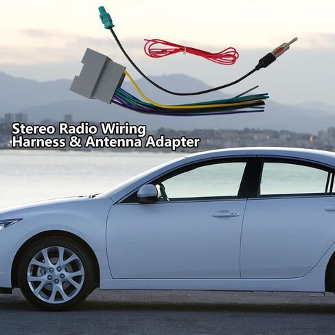 New Car Stereo Radio Wiring Harness & Antenna Adapter 70-6522 Fit for 2009-2015 Dodge Ram in Saudi Arabia