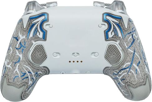 Controller Grips for Xbox-Licensed Controller, Skin kit,Anti-Skid, Multi-Texture, Sweat Absorption, Pre-Cut Grips Tape (Ash Grey,Metallic Blue & White, Compatible with GameSir G7 Pro) in Saudi Arabia