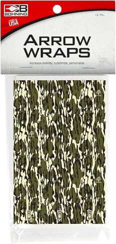 Bohning 5.5" Camo Arrow Wraps, Small, Mossy Oak Bottomland in Saudi Arabia