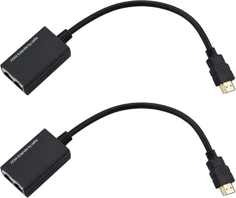 HDMI Extender 1080P HDMI Repeater HD HDMI Network Extender CAT5e CAT6 Ethernet Cables Support Laptop Network LAN, IR Extension Accessories in Saudi Arabia