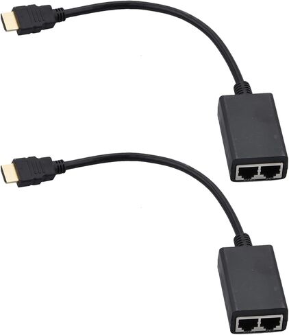 HDMI Extender 1080P HDMI Repeater HD HDMI Network Extender CAT5e CAT6 Ethernet Cables Support Laptop Network LAN, IR Extension Accessories in Saudi Arabia