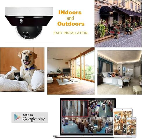 كاميرا Real HD 6MP Mini PTZ Dome PoE IP في الهواء الطلق مع إمالة عمومية، تكبير 3X، عدسة متغيرة البعد البؤري بمحرك 2.8-8 مم، H.265، IP66، NVR أو Windows PC مطلوبة، متوافقة مع NDAA in Saudi Arabia