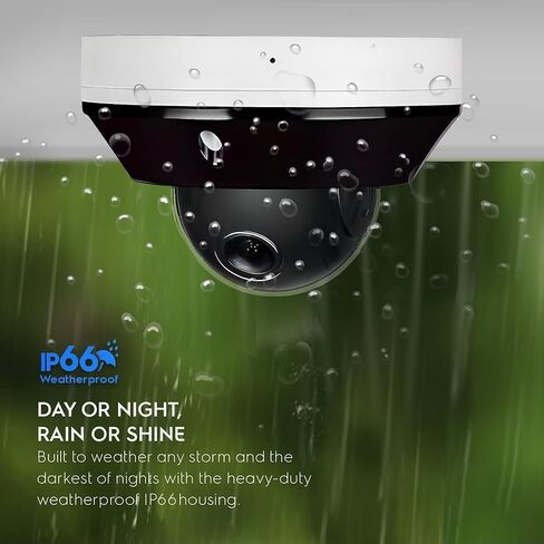 كاميرا Real HD 6MP Mini PTZ Dome PoE IP في الهواء الطلق مع إمالة عمومية، تكبير 3X، عدسة متغيرة البعد البؤري بمحرك 2.8-8 مم، H.265، IP66، NVR أو Windows PC مطلوبة، متوافقة مع NDAA in Saudi Arabia