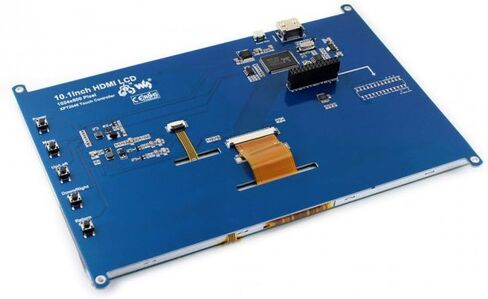 waveshare 10.1inch HDMI LCD Monitor Raspberry pi Resistive Touch Screen Display 1024 * 600 High Resolution for Raspberry Pi 2B/3B/3B+/4B(The Pi 1 Model B or Pi Zero Need HDMI Cable) in Saudi Arabia