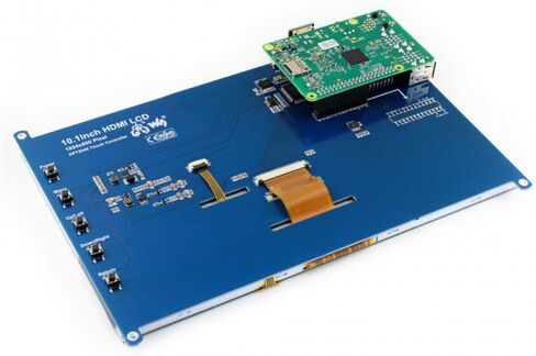 waveshare 10.1inch HDMI LCD Monitor Raspberry pi Resistive Touch Screen Display 1024 * 600 High Resolution for Raspberry Pi 2B/3B/3B+/4B(The Pi 1 Model B or Pi Zero Need HDMI Cable) in Saudi Arabia