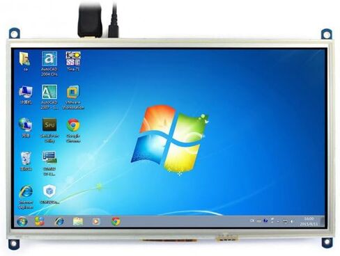 waveshare 10.1inch HDMI LCD Monitor Raspberry pi Resistive Touch Screen Display 1024 * 600 High Resolution for Raspberry Pi 2B/3B/3B+/4B(The Pi 1 Model B or Pi Zero Need HDMI Cable) in Saudi Arabia
