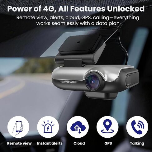 كاميرا مراقبة للسيارة 4G، كاميرا داش مزدوجة LTE مع بطاقة 64 جيجابايت، كاميرا سيارة أمامية وداخلية 2K، عرض مباشر عن بعد، نظام تحديد المواقع العالمي (GPS)، وضع ركن السيارة على مدار الساعة طوال أيام الأسبوع، رؤية ليلية بالأشعة تحت الحمراء، محادثة ثنائية الات in Kuwait
