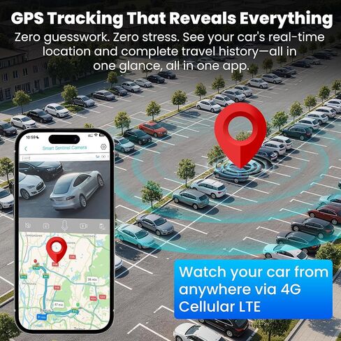 كاميرا مراقبة للسيارة 4G، كاميرا داش مزدوجة LTE مع بطاقة 64 جيجابايت، كاميرا سيارة أمامية وداخلية 2K، عرض مباشر عن بعد، نظام تحديد المواقع العالمي (GPS)، وضع ركن السيارة على مدار الساعة طوال أيام الأسبوع، رؤية ليلية بالأشعة تحت الحمراء، محادثة ثنائية الات in Kuwait