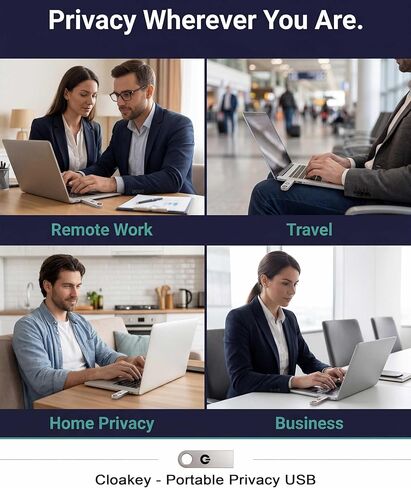 متصفح الويب المحمول Cloakey - محرك أقراص USB محمول مجهول للخصوصية مع متصفح مع مدير كلمات المرور in Kuwait