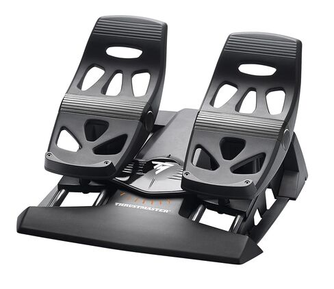 THRUSTMASTER T.Flight HOTAS 4 (متوافق مع أجهزة PS5 وPS4 والكمبيوتر الشخصي) ودواسات الدفة TFRP لمحاكاة الطيران in Kuwait