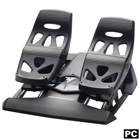 THRUSTMASTER T.Flight HOTAS 4 (متوافق مع أجهزة PS5 وPS4 والكمبيوتر الشخصي) ودواسات الدفة TFRP لمحاكاة الطيران in Kuwait