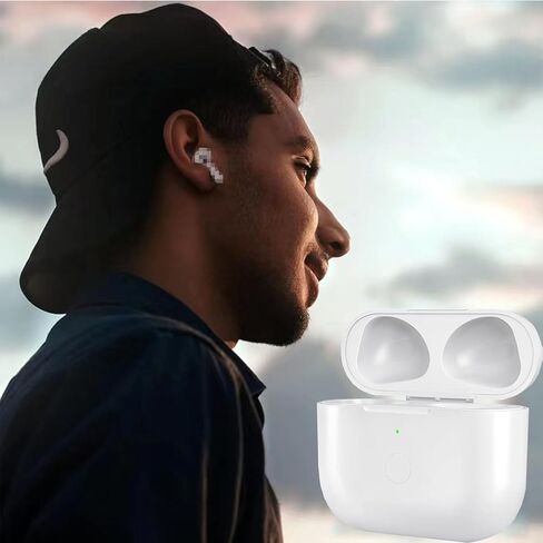 حافظة شحن USB-C لأجهزة Airpods 4rd (2024)، علبة شحن USB-C بديلة، بطارية مدمجة بقدرة 450 مللي أمبير في الساعة مع زر مزامنة الاقتران بالبلوتوث (سماعات الرأس غير متضمنة) (A7) in Kuwait