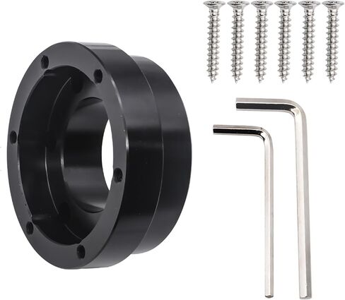 Black 70MM Racing Steering Wheel Adapter Plate For Logitech G29 G920 G923 Parts- in Saudi Arabia