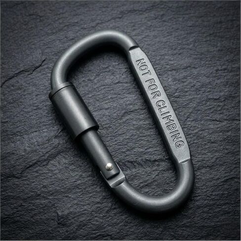 Aluminum Screw Lock Carabiner Clip, Lightweight Locking Keychain Hook for Keys, Backpacks, Water Bottles, Camping, Hiking in Saudi Arabia