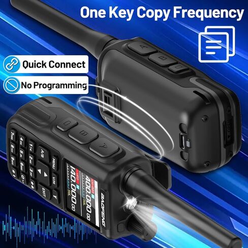 Baofeng Radio MINI-5 Ham Radio Handheld Long Range Two Way Radio Radio Rechargeable Walkie Talkies Dual PTT APP Programming Copy Frequency 999CH with USB-C Charging Survival Radio UV-5R MINI-B in Saudi Arabia