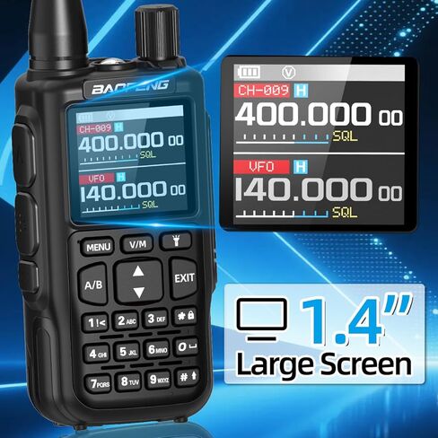 Baofeng Radio MINI-5 Ham Radio Handheld Long Range Two Way Radio Radio Rechargeable Walkie Talkies Dual PTT APP Programming Copy Frequency 999CH with USB-C Charging Survival Radio UV-5R MINI-B in Saudi Arabia
