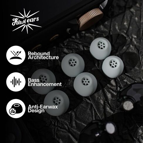Linsoul Kiwi Ears Astral 1DD+6BA Hybrid in Ear Monitor, Wired Earbuds, HiFi Studio Recording &Mixing Earphone + Kiwi Ears Flex Earbud Tips, Replacement Silicone IEM Tips in Saudi Arabia