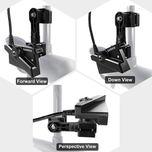 0 Degree Transducer Pole Mount Compatible with Garmin LiveScope Plus LVS34, Reinforced Nylon Trolling Motor Bracket, Replaces 010-13228-03, Heavy Duty Sonar Mount in Saudi Arabia