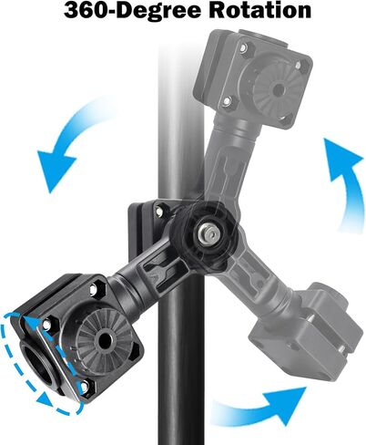 0 Degree Transducer Pole Mount Compatible with Garmin LiveScope Plus LVS34, Reinforced Nylon Trolling Motor Bracket, Replaces 010-13228-03, Heavy Duty Sonar Mount in Saudi Arabia