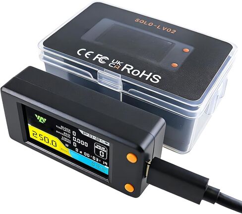 Bitcoin Miner LV02، 250KH/s، 1W منخفض الطاقة USB-C عامل تعدين التشفير مع شاشة 1.9 بوصة و2.4G WiFi، آلة تعدين اليانصيب المنفردة للاستخدام المنزلي والمبتدئين in Kuwait